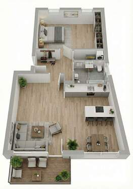 Die Raumaufteilung - 