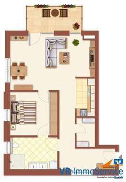 Moderne 2-Zimmer-Wohnung - 