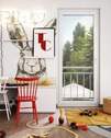 Inklusivausstattung Fenster bodentief mit Metalbru - 