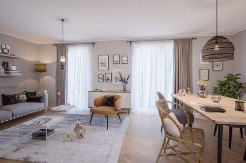 Wohnzimmer - 4 Zimmer Einfamilienhaus in Wittenförden