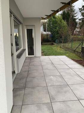Terrasse - 3 Zimmer Etagenwohnung zur Miete in Bruchsal