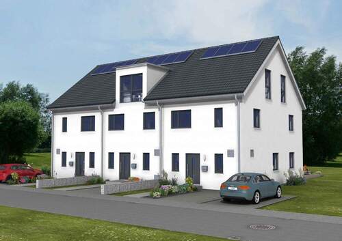 Planung Reihenhaus mit ausgebautem Dachgeschoss - Platz für die ganze Familie - modernes Reihenendhaus in Sigmaringen