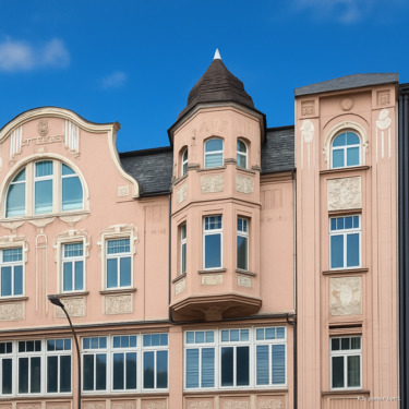 Hausansicht - Stilvolle luftig geschnittene Dachgeschoss-Wohnung in Meiderich