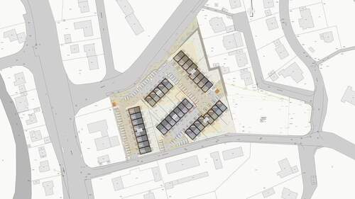 Entwurf Lageplan - Reihenendhaus mit 107,00 m&sup2; in Sigmaringen zum Kaufen