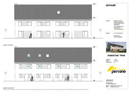 Bauplanung Aussenansicht - 