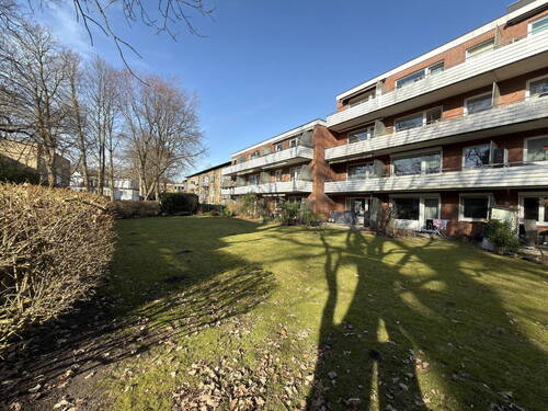 Gartenansicht - 3 Zimmer Etagenwohnung in Hamburg