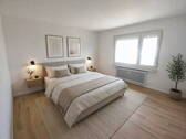 Animation Schlafzimmer - 3 Zimmer Etagenwohnung in Blumberg