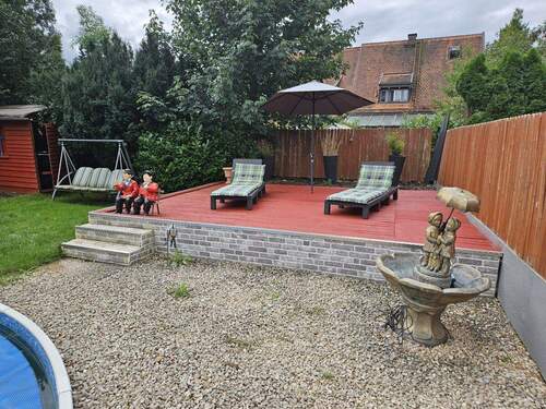Garten -Liegebereich - Doppelhaushälfte mit 134,00 m² in Tüßling zum Kaufen