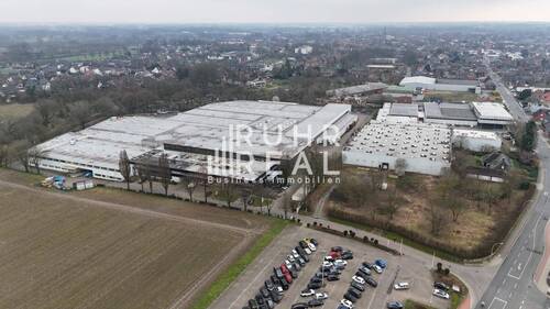 Luftbild - Gepflegte Lagerhalle in Emsdetten 