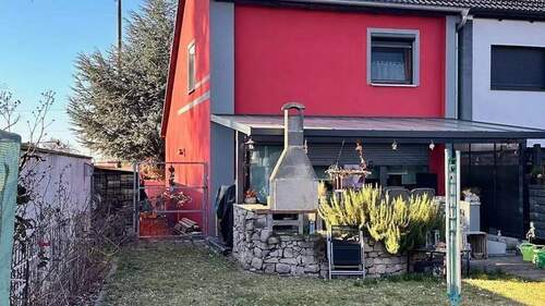 Blick auf die überdachte Terrasse - 