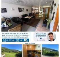 1,5 - Zi. Wohnung mit Schlafnische, Stellplatz u. Terrassen-Ausblick auf den Kurpark Bad Wildbad