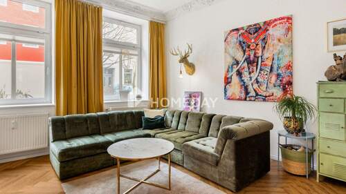 Wohnzimmer 2 - 2 Zimmer Etagenwohnung in Rostock