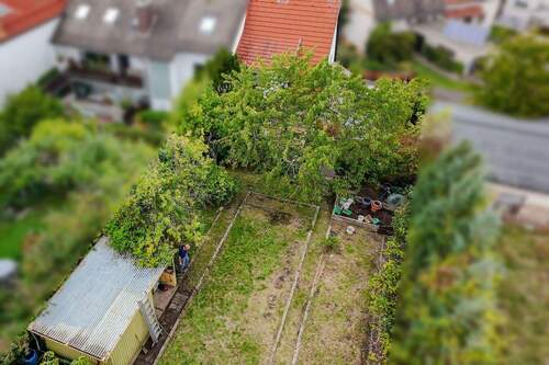 Hausrückseite und Garten - 