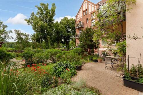 Terrasse mit gepflegtem Garten - 3 Zimmer Terrassenwohnung zum Kaufen in Berlin