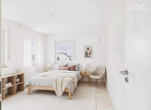 Schlafzimmer eingerichtet - 