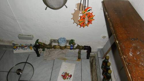 Wasseranschluß im Flur - 