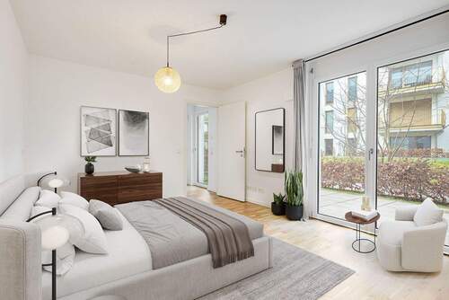 Master-Bedroom - Phantastische 4-Zimmer-Gartenwohnung mit Lechblick - sofort beziehbar!