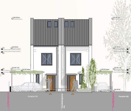 Ansicht Ost DH - 4 Zimmer Mehrfamilienhaus, Wohnhaus in Leipzig