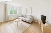 Wohnzimmer Wohnbeispiel - 2 Zimmer Etagenwohnung in Schönfeld