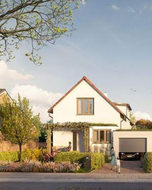 Straßenansicht - Einfamilienhaus mit 138,20 m&sup2; in Leipzig zum Kaufen