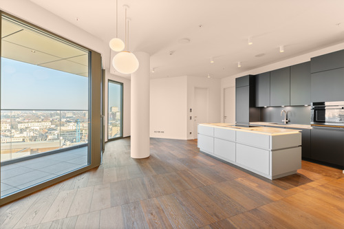 Wohn- und Essbereich - 3 Zimmer Etagenwohnung zur Miete in Frankfurt am Main