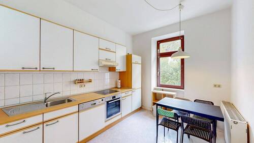 Küche mit Essbereich - Etagenwohnung mit 63,00 m&sup2; in Würzburg zur Miete