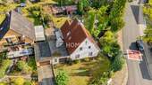 Außenansicht Drohne 6 - EFH mit Wintergarten, Gartenhaus & Garage - ca. 133 m² Wohnfläche & 1086 m² Grundstück!