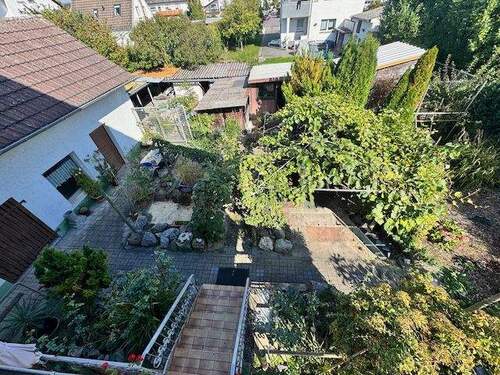 Blick in den Garten + Volairen - 