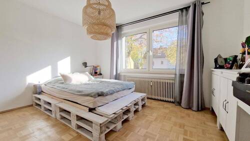 Schlafzimmer - Etagenwohnung mit 55,00 m² in Oberhausen zur Miete