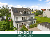 Außenansicht Südwest - 3-Zimmer-Dachgeschosswohnung (gesamte Etage) mit Garage, Stellplatz und Einbauküche in Lenting!