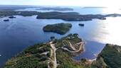 Fernblick über Lot 9, Bucht und Meer - 