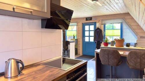 Blick aus der Küche - 2 Zimmer Einfamilienhaus in Oberkrämer