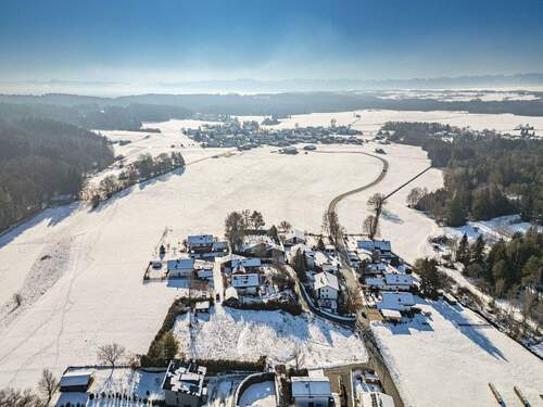 Vogelperspektive - Grundstück in Berg