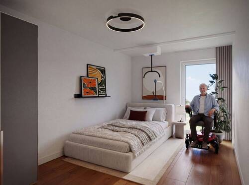 Visualisierung Schlafzimmer - 2 Zimmer Etagenwohnung zum Kaufen in Uetze