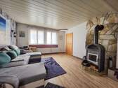Wohnzimmer mit Holzofen - 