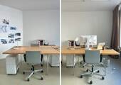 Arbeitsinsel 1+2 - Helles Büro am Rathenauplatz: Großzügiger Schreibtischarbeitsplatz, zentral