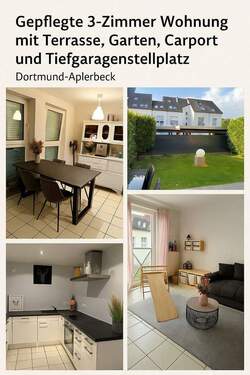 Bild 2 - Gepflegte 3-Zimmer-Wohnung mit Terrasse, Garten, Carport und Tiefgaragenstellplatz