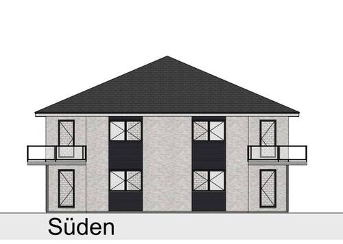 Ansicht Süden - 3 Zimmer Etagenwohnung zur Miete in Steinbergkirche