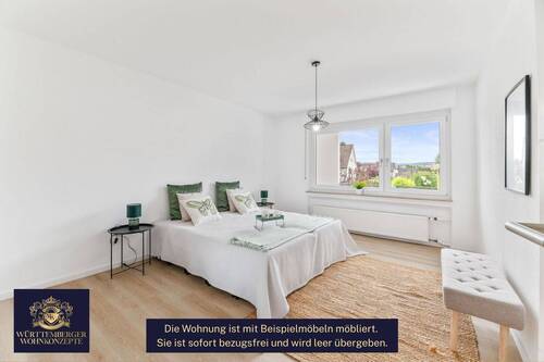 Schlafzimmer - Etagenwohnung mit 96,50 m² in Kirchheim zum Kaufen