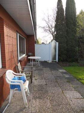 Terrasse und Garten - Doppelhaushälfte mit 80,00 m&sup2; in Hinte zur Miete