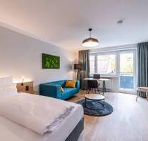 Top möblierte Design-Wohnung mit zwei Schlafzimmern inklusive Arbeitsplatz + Balkon nahe der Isar - München Thalk.Obersendl.-Forsten-Fürstenr.-Solln