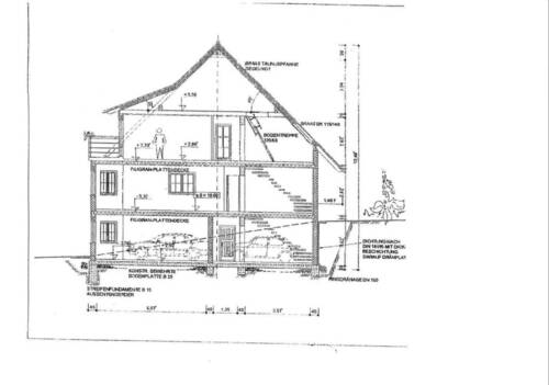Hausansicht Querschnitt - 