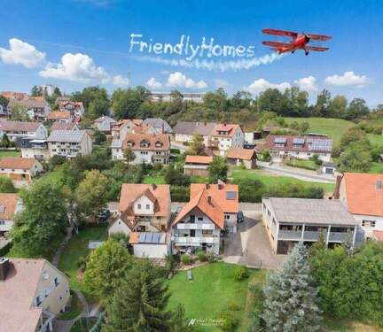 Luftbild - Mehrgenerationenhaus mit traumhaftem Blick - Mindestgebot