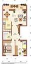 Grundriss Möblierungsvorschlag - 3 Zimmer Etagenwohnung zur Miete in Weißwasser/O.L.