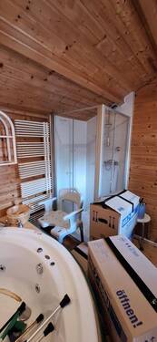 Blockhütte inkl. Sauna, Whirlpool u. Dusche - 