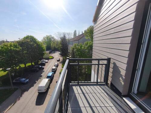 Ausblick Balkon - 4 Zimmer Etagenwohnung zur Miete in Merseburg