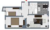 Grundriss - 3 Zimmer Etagenwohnung zur Miete in Leipzig