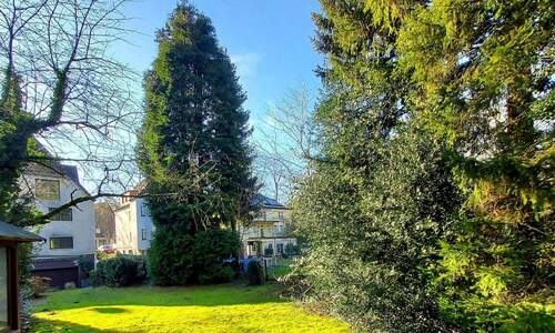 Rückansicht und Nachbargarten - 