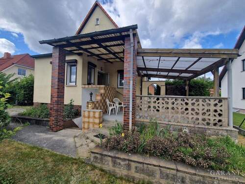 Ansicht Veranda/Terrasse - Einfamilienhaus mit 100,00 m&sup2; in Teltow zum Kaufen