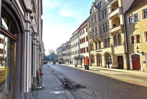 Petersstraße vorm Haus - 